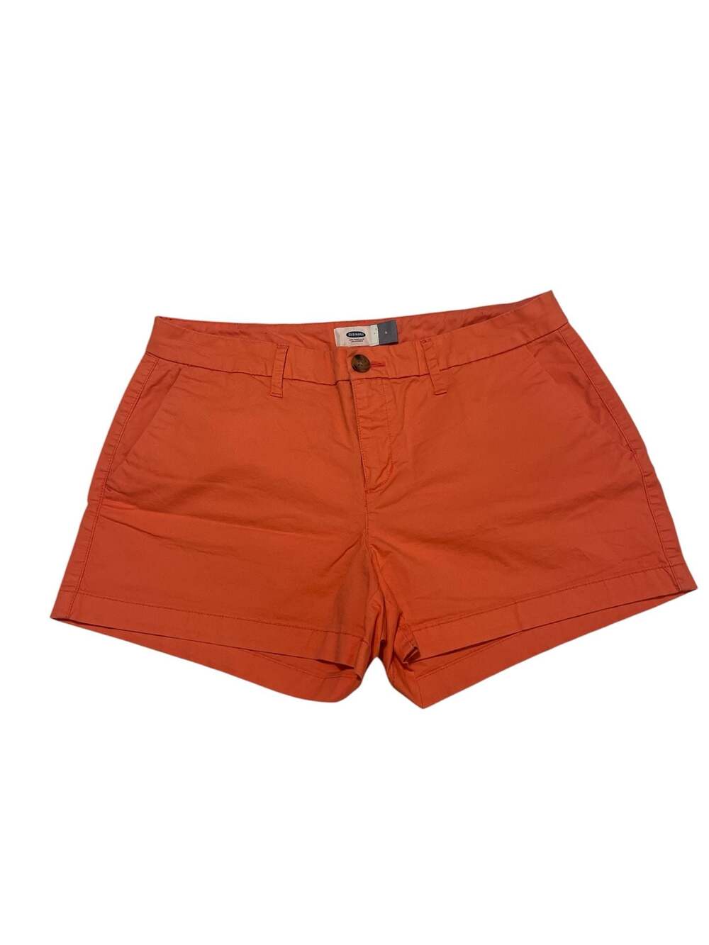 Old Navy Coral Cuffed Chino Shorts